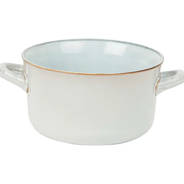 Merk Aardewerk Soepkom Blauw,Grijs,Taupe Best