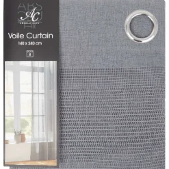 C&C Absolu Chic Voile Gordijn Beige,Grijs,Wit