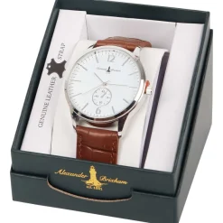 Merk Alexander Brixham Horloge Bruin,Zwart Clearance