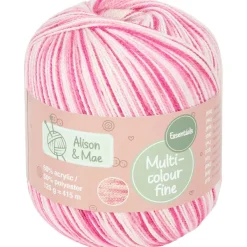 Alison & Mae Essentials Haakgaren Fine Blauw,Geel,Groen,Paars,Roze,Wit Discount