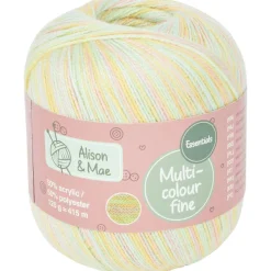 Alison & Mae Essentials Haakgaren Fine Blauw,Geel,Groen,Paars,Roze,Wit Discount