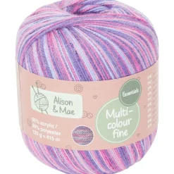 Alison & Mae Essentials Haakgaren Fine Blauw,Geel,Groen,Paars,Roze,Wit Discount