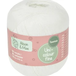 Alison & Mae Essentials Haakgaren Fine Blauw,Geel,Groen,Paars,Roze,Wit Discount