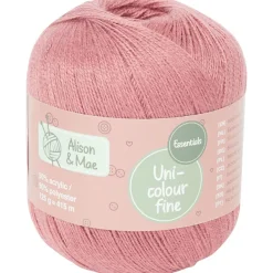 Alison & Mae Essentials Haakgaren Fine Blauw,Geel,Groen,Paars,Roze,Wit Discount