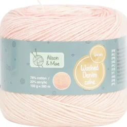 Alison & Mae Specials Garen Washed Denim Cake Blauw,Grijs,Groen,Roze Clearance