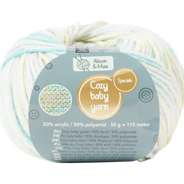 Alison & Mae Specials Garen Cozy Baby Meerkleurig New