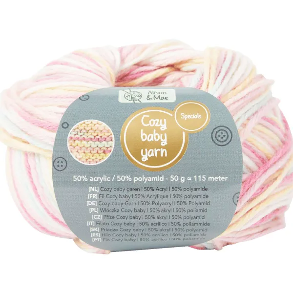 Alison & Mae Specials Garen Cozy Baby Meerkleurig New