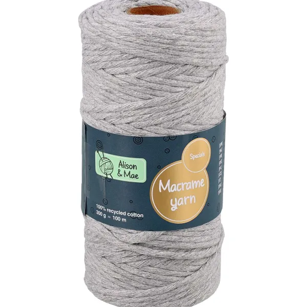 Alison & Mae Specials Macram -Garen Beige,Blauw,Bruin,Grijs,Groen,Roze,Wit Clearance