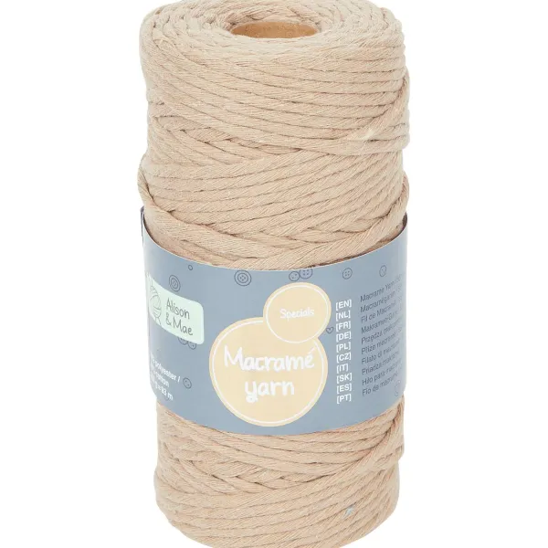 Alison & Mae Specials Macram -Garen Beige,Blauw,Bruin,Grijs,Groen,Roze,Wit Clearance