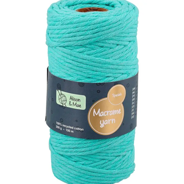Alison & Mae Specials Macram -Garen Beige,Blauw,Bruin,Grijs,Groen,Roze,Wit Clearance