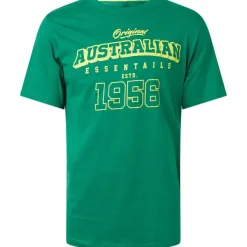 Australian T-Shirt Blauw,Groen,Zwart New