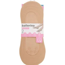 Lotto Ballerina-Footies Beige,Zwart