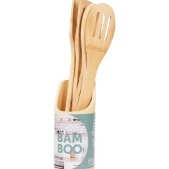 Rösle Bamboe Keukengerei-Set In Houder Beige Outlet