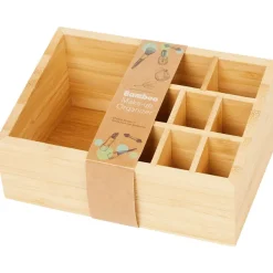 Merk Bamboe Make-Up Organizer Bruin Clearance
