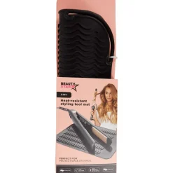 Head & Shoulders Beauty Star Hittebestendige Stylingtoolmat 2-In-1 Zwart,Roze New