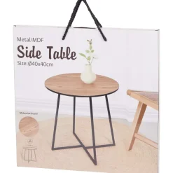 Merk Bijzettafel Bruin,Zwart Discount