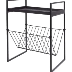 Merk Bijzettafel Met Tijdschriftenrek Beige,Zwart Discount