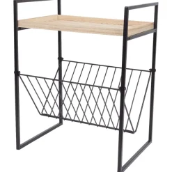 Merk Bijzettafel Met Tijdschriftenrek Beige,Zwart Discount