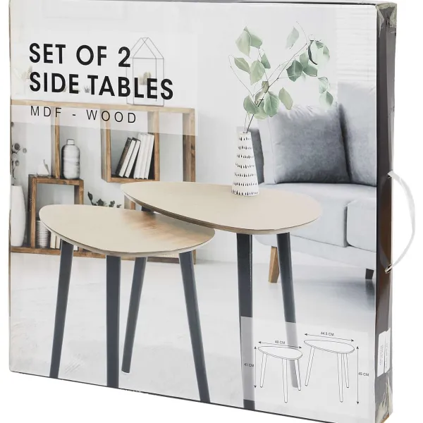 Merk Bijzettafels Bruin,Zwart Online