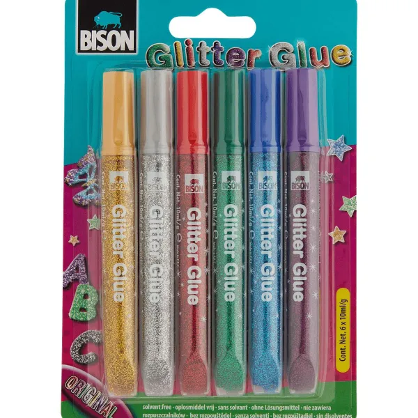 Bison Glitterlijm Meerkleurig Sale