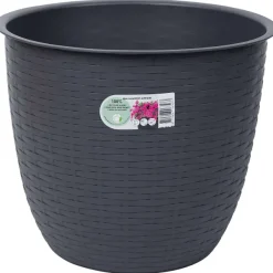 Merk Bloempot Dijon Taupe,Zwart Hot