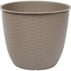 Merk Bloempot Dijon Taupe,Zwart Outlet