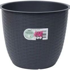 Merk Bloempot Dijon Taupe,Zwart Outlet