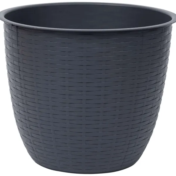 Merk Bloempot Dijon Taupe,Zwart Outlet