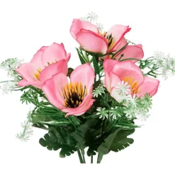 Merk Boeket Van Kunstbloemen Geel,Rood,Roze,Wit Outlet