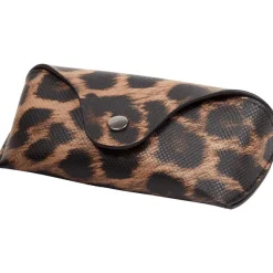 Merk Brillenkoker Beige,Bruin,Print,Zilver,Zwart