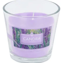 Candra Geurkaars In Glas Paars,Roze Discount