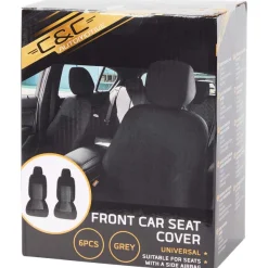 C&C Autostoelhoezenset Voorstoel Zwart