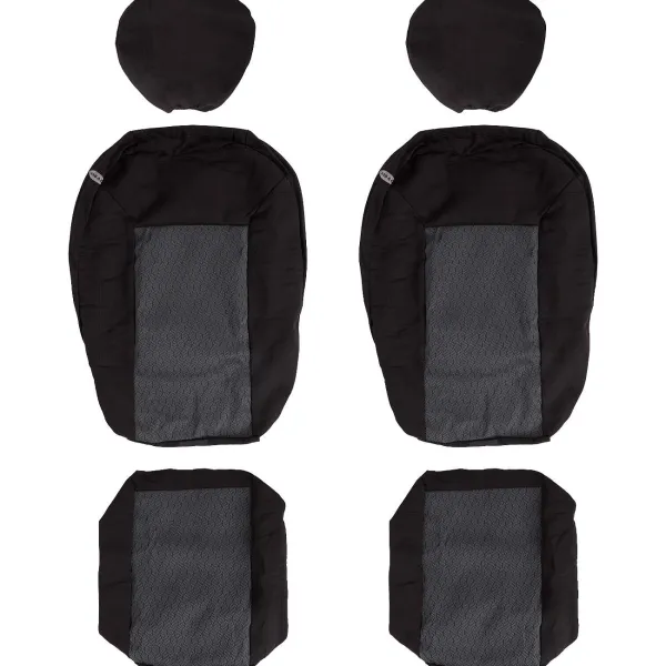 C&C Autostoelhoezenset Voorstoel Zwart