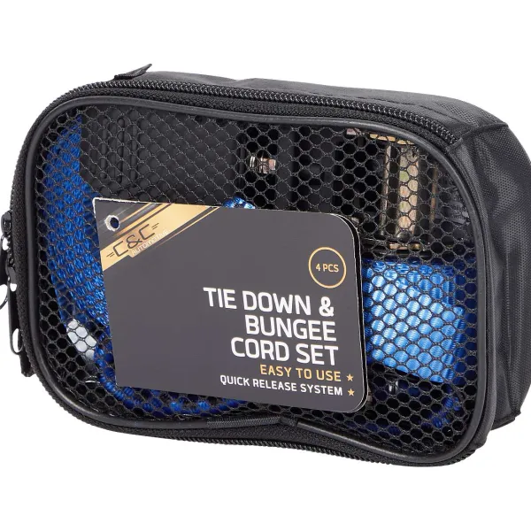 C&C Spanband + Snelbinder Set Blauw,Oranje Clearance