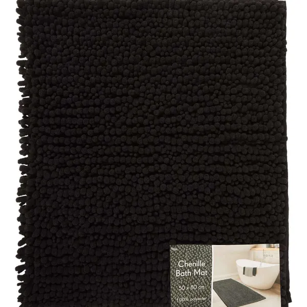 Hotel Royal Chenille Badmat Grijs,Groen,Wit,Zwart New