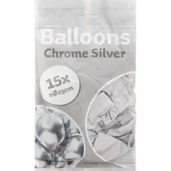 Merk Chroom Ballonnen Blauw,Goud,Roze,Zilver