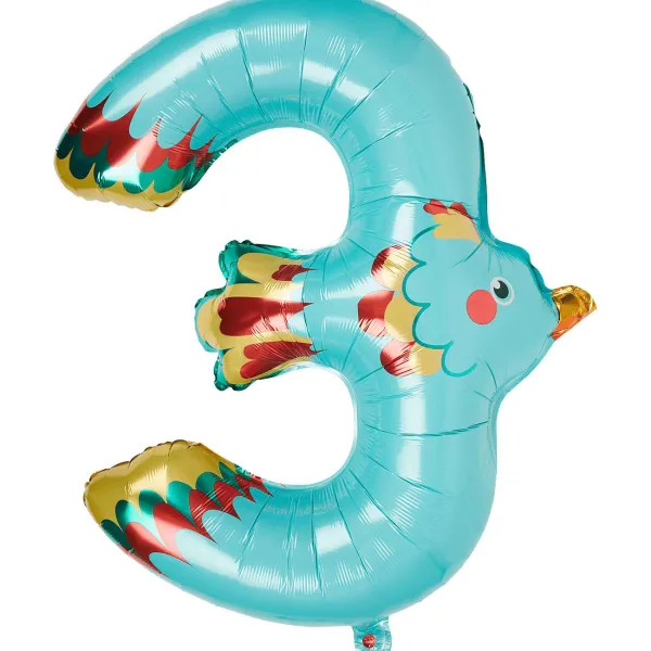 Merk Cijferballon Dier Meerkleurig Discount