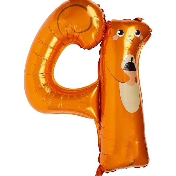 Merk Cijferballon Dier Meerkleurig Discount