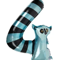 Merk Cijferballon Dier Meerkleurig Discount