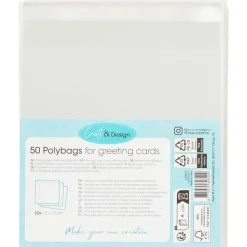 Office Essentials Craft & Design Opbergzakjes Voor Wenskaarten Transparant Outlet