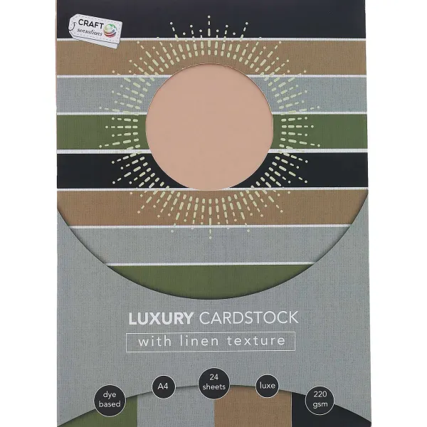 Office Essentials Craft Sensations Linnen Hobbykarton Meerkleurig Clearance