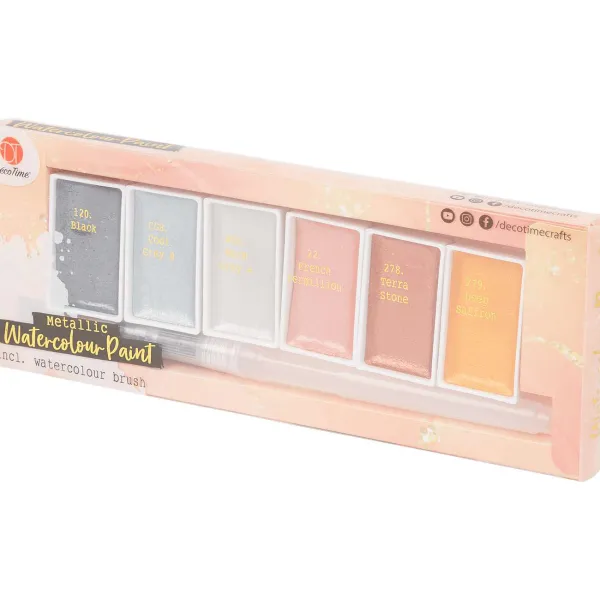 Van Bleiswijck D Cotime Metallic Waterverf Meerkleurig Sale