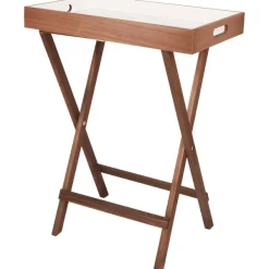 Merk Dienblad Op Voet Bruin,Wit Outlet