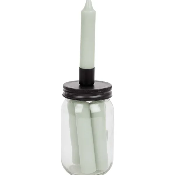 Candra Dinerkaarsen In Pot Blauw,Groen,Roze,Wit Clearance