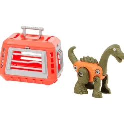 Mini Matters Dinosaurus Met Kooi Meerkleurig