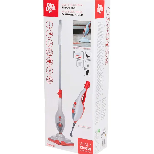 Merk Dirt Devil Stoommop Rood Discount