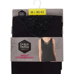 Dolce Bella Singlet Zwart