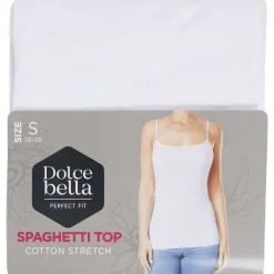 Dolce Bella Spaghetti-Top Wit Clearance