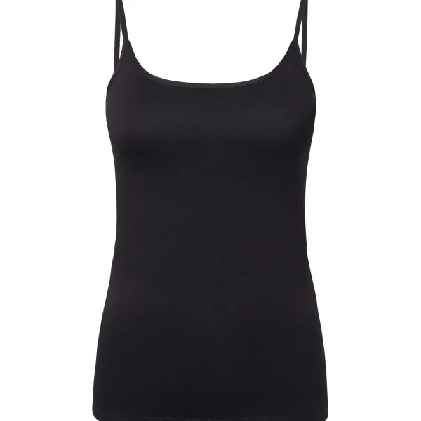 Dolce Bella Spaghetti-Top Zwart Clearance