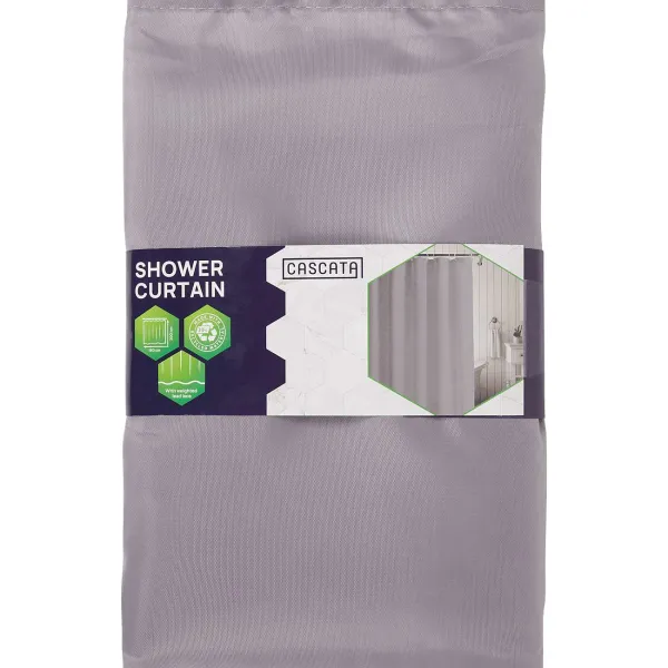 Cascata Douchegordijn Grijs,Print,Zwart Best